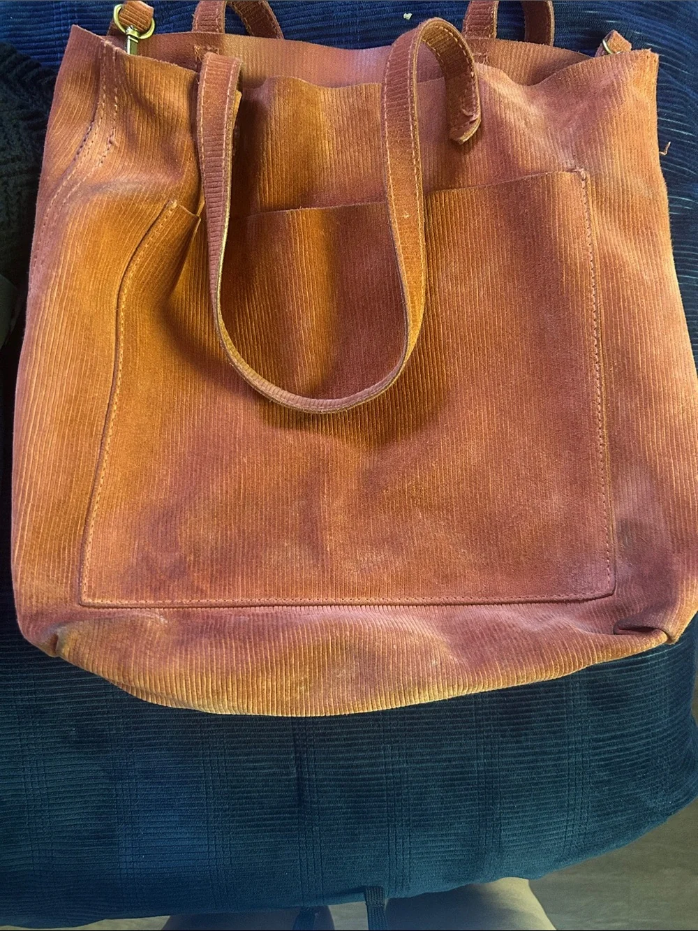 Crossbody Tote Bag in Burnt Orange
